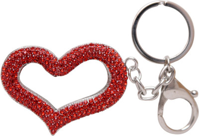 

Dealfinity Valentines Special Studded Heart DKYCN1641 Key Chain(Multicolor)