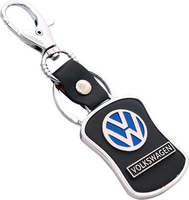 

U R God HQ Volkswagen Leather & Metal Car Locking Key Chain(Black)