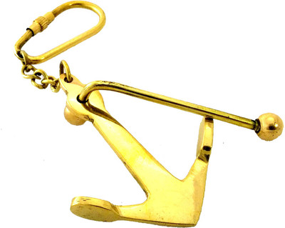 

Artshai Anchor Locking Key Chain(Gold)