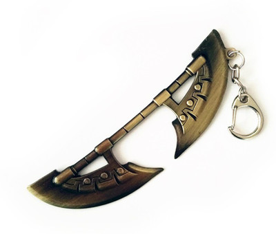 

Tech Pro League OF Legends Defense AXE Weapon Locking Key Chain(Silver)