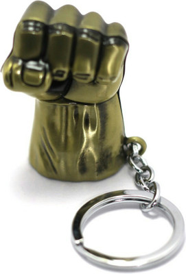 MAPPLE Hulk Fist Metal Bronze Keychain. Key Chain