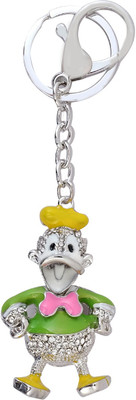

Super Drool Green High Gloss Studded Duck Locking Key Chain(Green)