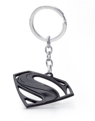 

Optimus traders Superman Justice League 3d logo metal Key Chain(Black)