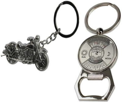 

Alexus Bike And Calender Key Chain(Silver)