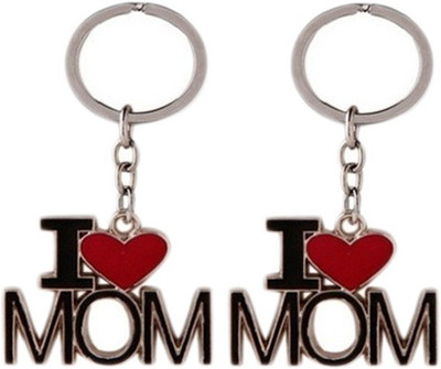 

Confident I Love Mom and Mom Key Chain(Multicolor)