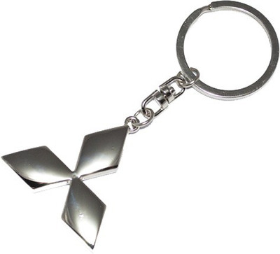 

TAG3 (TM) Beautiful Strong Car Chrome Metal Logo For Mitsubishi Key Chain(Silver)