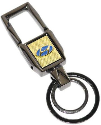 

Aura Imported Hyundai Cars Full Metal Locking Key Chain(Black, Gold, Blue)