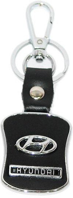 

Aura Premium Quality Hyundai Locking Key Chain(Black, Silver)