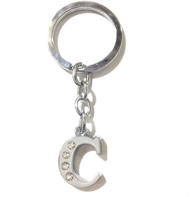 Tech Fashion Alphabet C Locking Key Chain(Silver)