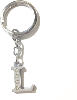 

Tech Fashion Alphabet L Locking Key Chain(Silver)