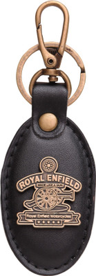 

Oyedeal Royal Enfield Oval Faux Leather KYCN1455 Locking Key Chain(Black)