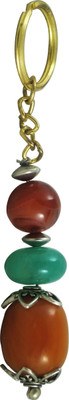 

Forty Creek Fengshui Good Luck Stone Locking Key Chain(Multicolor)