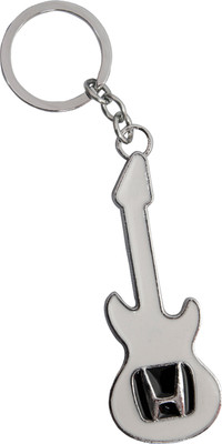 

Oyedeal Guitar Honda Key Chain(White)