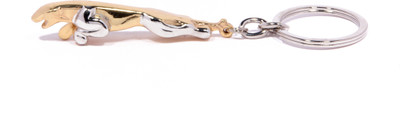 

Veevi Gold Silver Jaguar Key Chain(Multicolor)