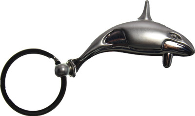 

Madhuraj Dolphin Shape Metal Key Chain(Silver)