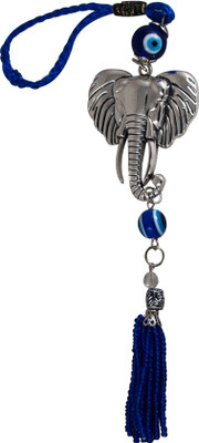 

Forty Creek Angel Evil Eye With Ganesha Face Key Chain(Multicolor)