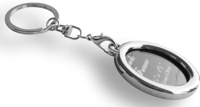 

Red Hill Oval Shaped Photo Frame Key Chain(Silver)