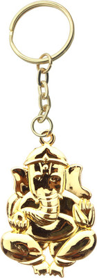 

Confident Ganesha Metal Key Chain(Gold)