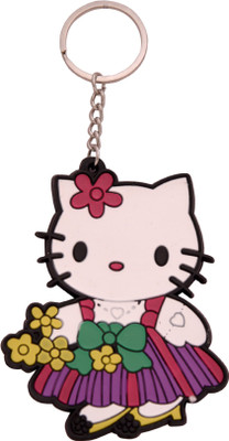 

Oyedeal KYCN1122 Kitty White Rubber Key Chain(Multicolor)