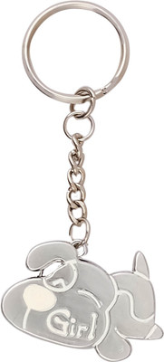 

Super Drool Whitedog Watch Locking Key Chain(Multicolor)