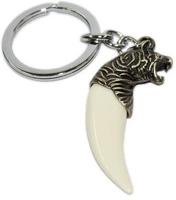 

Aura Imported Sabertooth / Tigertooth Key Chain(White, Brown)
