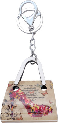 

Super Drool Cream Designer Acrylic Bag Locking Key Chain(Beige)