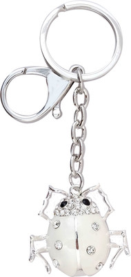 

Super Drool Gorgeous Studded Lady Bird Locking Key Chain(Silver)