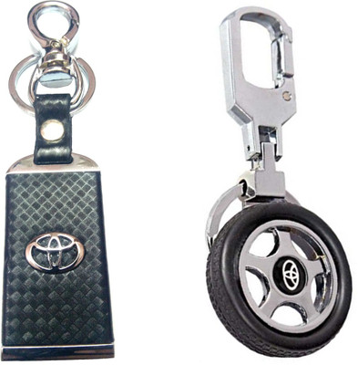 

City Choice Toyota Wheel Hook Locking Key Chain(Multicolor)