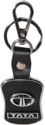 

Kairos Premium Quality TATA Leather Key Chain(Black)