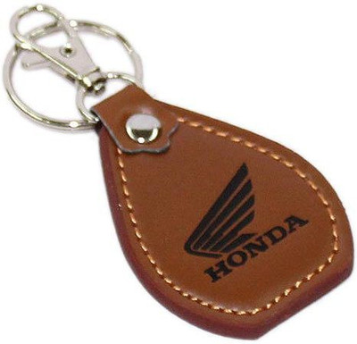 

Aura Honda Bikes Leather & Metal Key Chain(Brown, Black)