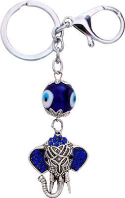

Oyedeal Feng Shui Elephant With Evil Eye Locking Key Chain(Multicolor)