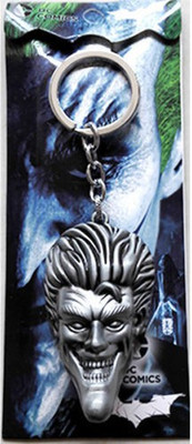 

optimus traders The Batman Joker character surface 3D Metal 7cm Key Chain(Silver)