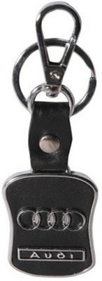

Aura Imported Audi Leather & Metal Locking Key Chain(Black, Silver)
