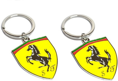 

Confident Set Of 2 Racing Horse Key Chain(Multicolor)