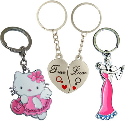 

MGP Valentine Gift Couple Friend Combo Key Chain Key Chain(Multicolor)