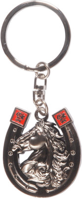 

Oyedeal Horse Head in Horse Shoe HS02 Key Chain(Silver)