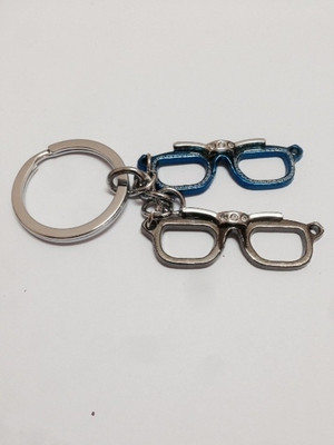 

Aura Stylish Goggles Metal Key Chain(Blue, Silver)