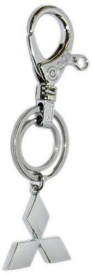 

Aura Cool Imported Mitsubishi Cars Full Metal Hook Key Chain(Silver)