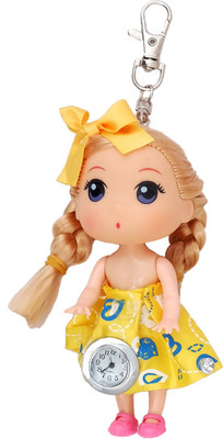 

Super Drool Yellowheart Sweet and Glamorous Doll Watch Locking Key Chain(Yellow)