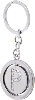 

Forty Creek Revolving Letter P Key Chain(Silver)