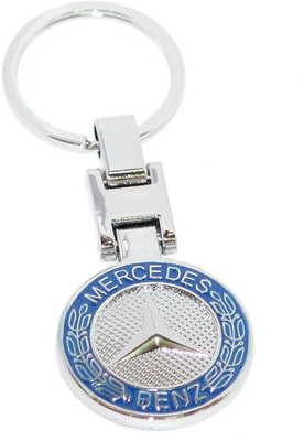 

Aura Imported Heavy Metal Mercedes Benz Key Chain(Blue, Silver)