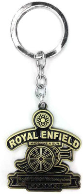 Techpro Metal Golden Colour Royal Enfield Key Chain(Multicolor)