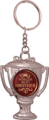 

Zeroza World's Best Brother Trophy FY48 Key Chain(Multicolor)
