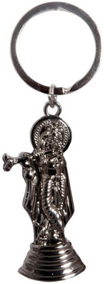 Confident MVP199 Standing Lord Krishna God Key Chain(Silver)