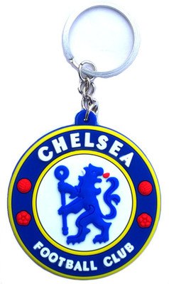 

AA Retail Chelsea FC Crest Double Side Silicone Key Chain(Blue, Silver)