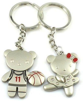 

CTW Players Couple Metalic Couple Valentine Gift Pack Key Chain(Silver)