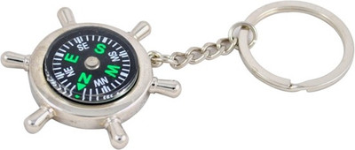 

Aardee Compass keychain Key Chain(Silver)