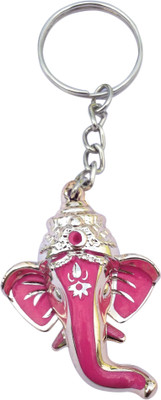 

CTW Ganpati Head Acrylic Key Chain(Multicolor)