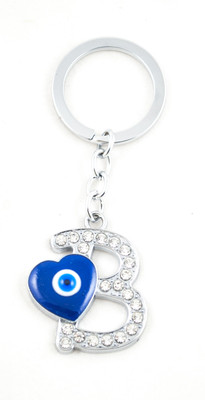 

Forty Creek Letter B With Heart Key Chain(Silver)