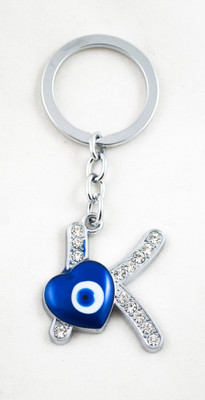 

Forty Creek Letter K With Heart Key Chain(Silver)